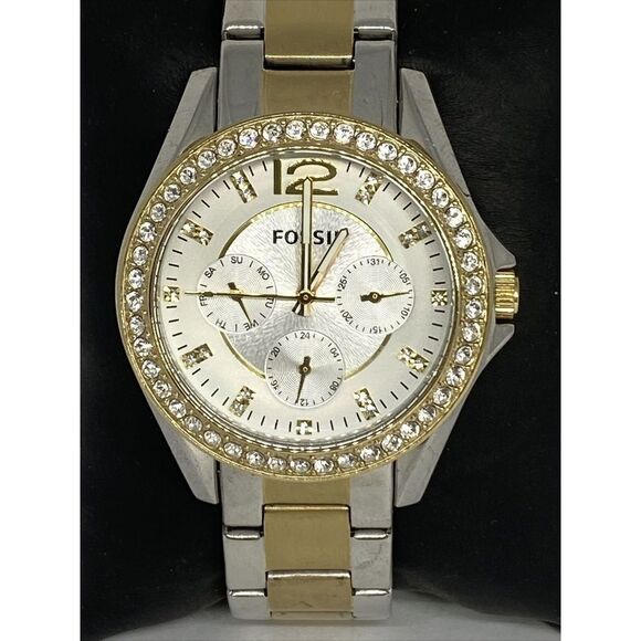 Fossil ES3204 Women's Gold Stainless Steel Analog Dial Quartz Wrist Watch HK1097 - Picture 2 of 12